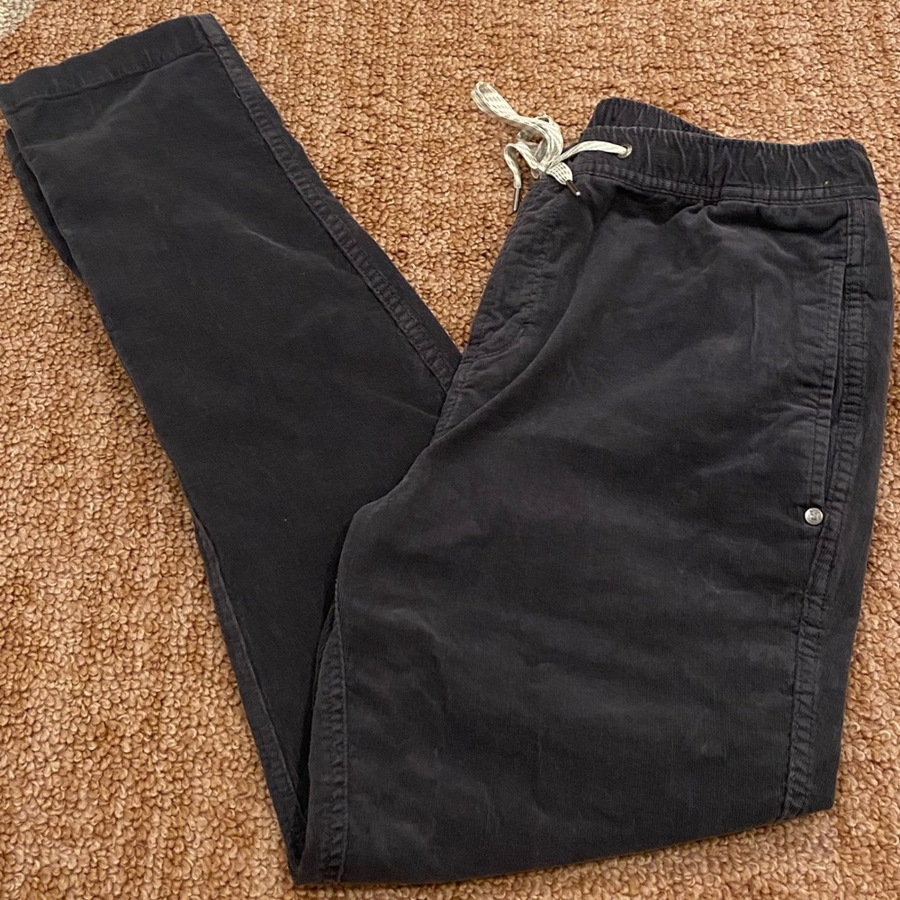 VUORI Optimist Elastic Waist Corduroy Pant Medium Grey Logo Casual - Picture 3 of 8